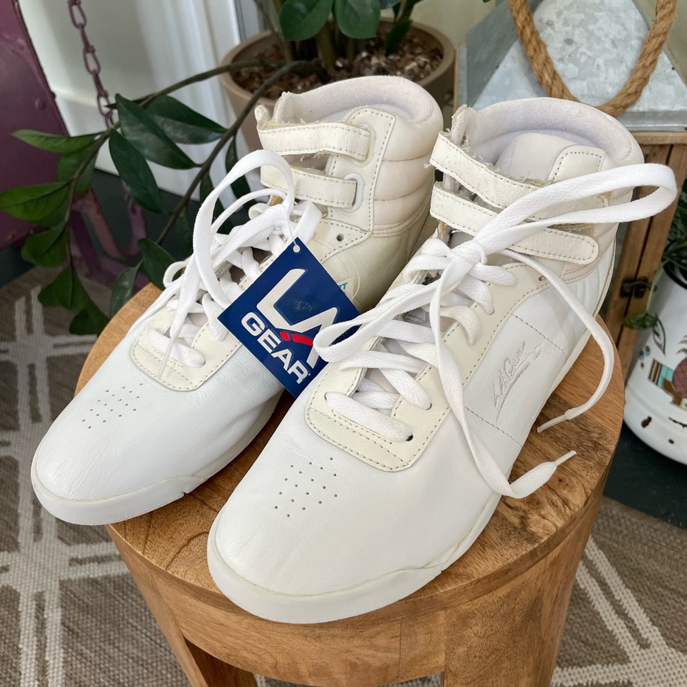 Vintage LA Gear High Top Sneakers 1980’s New old stock Size 9